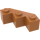 LEGO Středně tmavá tělová Kostka 3 x 3 Facet (2462)