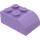 LEGO Medium Lavender Sklon Kostka 2 x 3 s Zakřivená Rohí část (6215)