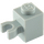 LEGO Medium Stone Gray Kostka 1 x 1 s Vertikální Klip (&quot;U&quot; klip, pevný kolík) (30241 / 60475)