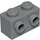 LEGO Medium Stone Gray Kostka 1 x 2 s Study na Jeden Postranní (11211)