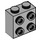 LEGO Medium Stone Gray Kostka 1 x 2 x 1.6 s Study na Jeden Postranní (1939 / 22885)