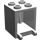 LEGO Medium Stone Gray Kontejner 2 x 2 x 2 se zapuštěnými svorníky (4345 / 30060)