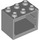 LEGO Medium Stone Gray Skříňka 2 x 3 x 2 se zapuštěnými svorníky (92410)