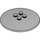 LEGO Medium Stone Gray Dish 6 x 6 (pevné čepy) (35327 / 44375)