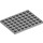 LEGO Medium Stone Gray Deska 6 x 8 (3036)
