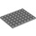LEGO Medium Stone Gray Deska 6 x 8 (3036)