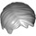 LEGO Medium Stone Gray Krátký Tousled Vlasy s Postranní Parting (62810 / 88425)