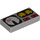 LEGO Medium Stone Gray Dlaždice 1 x 2 s Kokpit Dials s Groove (3069 / 50290)