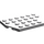 LEGO Medium Stone Gray Klín Deska 4 x 6 bez Rohy (32059 / 88165)