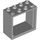 LEGO Medium Stone Gray Okno 2 x 4 x 3 se čtvercovými otvory (60598)