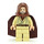 LEGO Obi-Wan Kenobi (Old) s Reddish Hnědá Plášť a Kapuce s Bílá Pupils Minifigurka