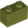 LEGO Olive Green Brick 1 x 2 se spodní trubkou (3004 / 93792)