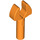 LEGO Orange Tyčka 1 s klipem (s mezerou v klipu) (41005 / 48729)