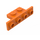 LEGO Orange Konzola 1 x 2 - 1 x 4 s hranatými rohy (2436)