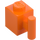 LEGO oranžová Kostka 1 x 1 s Rukojeť (2921 / 28917)