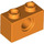 LEGO Orange Kostka 1 x 2 s otvorem (3700)
