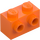 LEGO oranžová Kostka 1 x 2 s Cvočky na Jeden Postranní (11211)