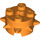 LEGO Orange Kostka 2 x 2 Kulatá s Spikes (27266)