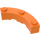LEGO Orange Kostka 4 x 4 Kulatá Roh (Široký s 3 Study) (48092 / 72140)