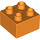 LEGO Orange Duplo Kostka 2 x 2 (3437 / 89461)