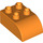 LEGO Orange Duplo Kostka 2 x 3 s Zakřivená Rohí část (2302)