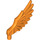 LEGO Orange Feathered Minifig Křídlo (11100)