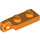 LEGO Orange Závěs Deska 1 x 2 Zamykání s Single Finger na Konec Vertikální se spodní drážkou (44301)