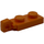 LEGO Orange Závěs Deska 1 x 2 Zamykání s Single Finger na Konec Vertikální bez spodní drážky (44301 / 49715)