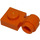 LEGO Orange Deska 1 x 1 s klipem (Tlustý prsten) (4081 / 41632)