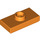 LEGO Orange Deska 1 x 2 s 1 Stud (s drážkou a držákem spodního čepu) (15573)