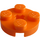 LEGO Orange Deska 2 x 2 Kulatá s osa otvorem (s &#039;+&#039; otvorem pro nápravu) (4032)