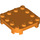LEGO Orange Deska 4 x 4 x 0.7 s Zaoblené rohy a Empty Middle (66792)