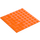 LEGO oranžová Deska 8 x 8 s Adhesive (80319)