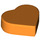 LEGO Orange Dlaždice 1 x 1 Heart (5529 / 39739)