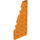 LEGO Orange Klín Deska 3 x 8 Křídlo Levá (50305)