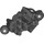 LEGO Pearl Dark Gray Bionicle Vahki Lower Noha Sekce s Dva Míč Joints a Tři Kolík dírami (47328)