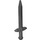 LEGO Pearl Dark Gray Dlouho meč s Thick Crossguard (18031)