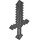 LEGO Pearl Dark Gray Minecraft meč (18787)