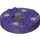 LEGO Pearl Dark Gray Ninjago Spinner s Dark Purple Horní a White Venomari (98354)