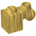 LEGO Pearl Gold Kostka 1 x 1 x 2 s Scroll a Open Stud (20310)