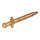 LEGO Pearl Gold Dlouho meč s Thin Crossguard (98370)