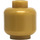 LEGO Pearl Gold Minifigure Hlava (Zapuštěný masivní čep) (3274 / 3626)