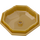 LEGO Pearl Gold Octagonal Skála / kámen Dno  (80337)