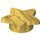 LEGO Pearl Gold Deska 1 x 1 Kulatá s Star (11609 / 28619)