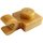 LEGO Pearl Gold Deska 1 x 1 s Horizontální klip (Tlustý otevřený &#039;O&#039; klip) (52738 / 61252)