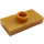 LEGO Pearl Gold Deska 1 x 2 s 1 Stud (s drážkou a držákem spodního čepu) (15573)