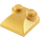 LEGO Pearl Gold Sklon 2 x 2 Zakřivený se zakřiveným koncem (47457)