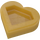 LEGO Pearl Gold Dlaždice 1 x 1 Srdce (5529 / 39739)