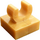 LEGO Pearl Gold Dlaždice 1 x 1 s klipem (zvednuté &quot;C&quot;) (15712 / 44842)