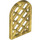 LEGO Pearl Gold Okno Pane 1 x 2 x 2.7 Zaoblený Horní s diamant Lattic (29170 / 30046)